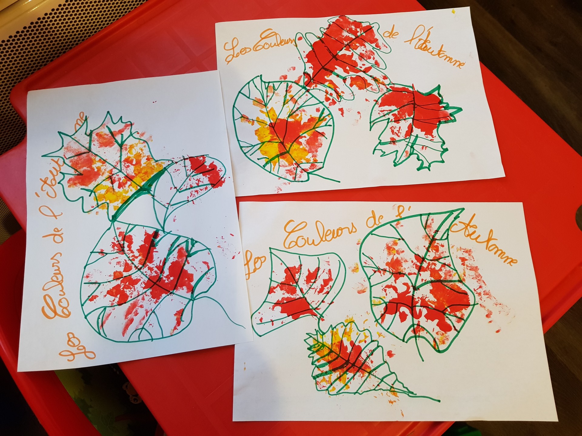 Empreintes de Feuilles